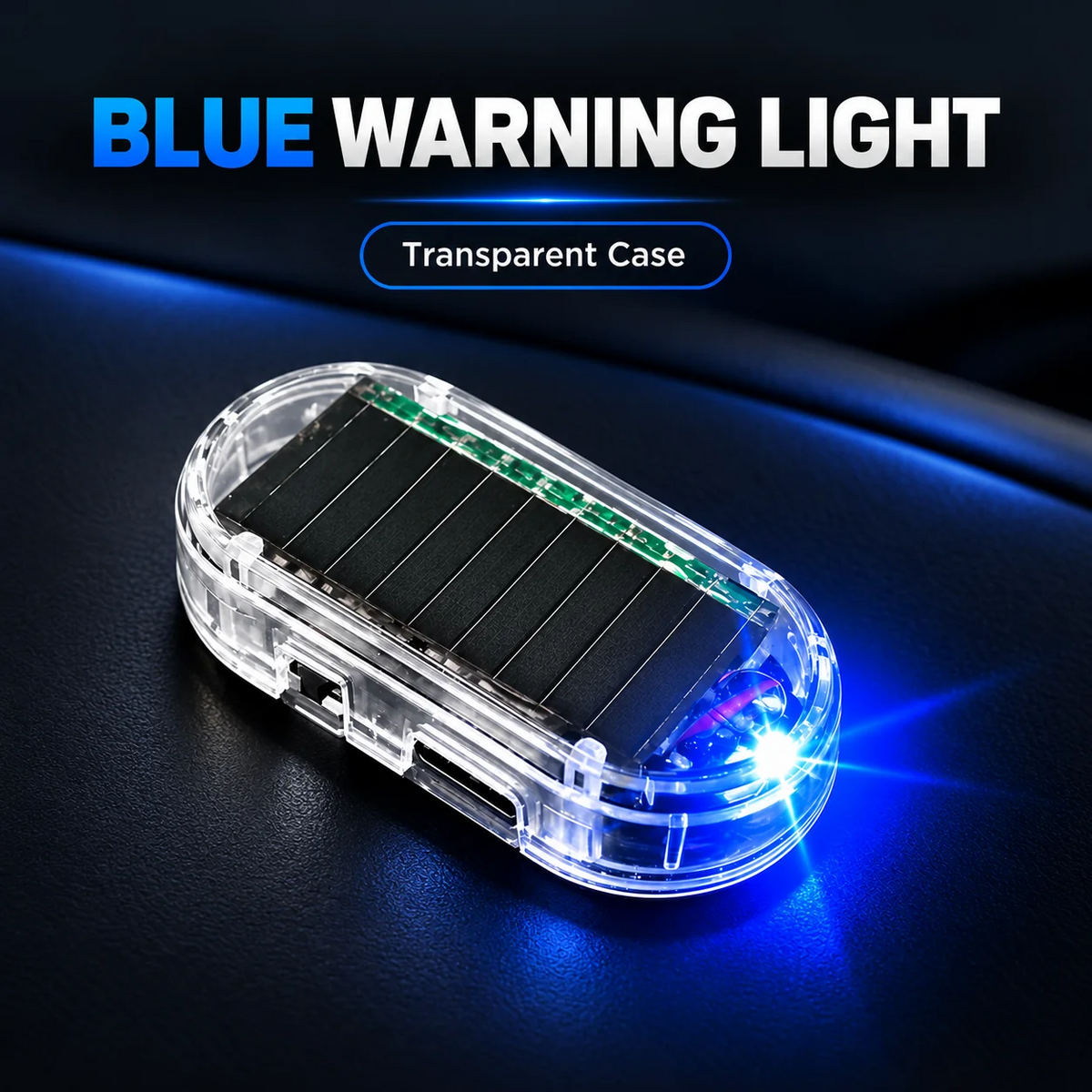 🔥 Limited-Time Deal - Solar Car Security Warning Light-DIY Flashing Security Light for Vehicle Deterrence