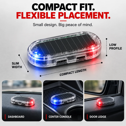 🔥 Limited-Time Deal - Solar Car Security Warning Light-DIY Flashing Security Light for Vehicle Deterrence