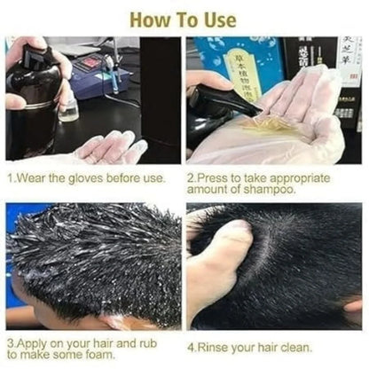 Hair Dye Instant Black Hair Shampoo for Women & Men