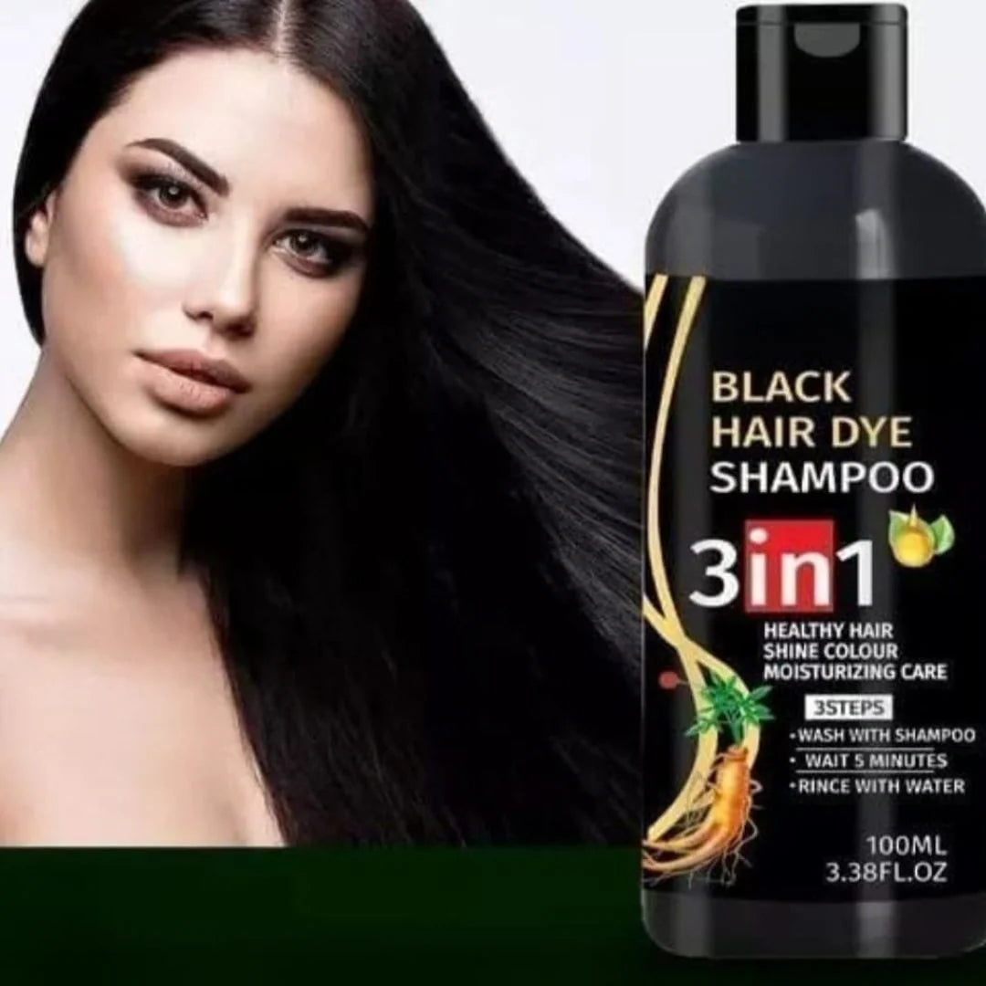 Hair Dye Instant Black Hair Shampoo for Women & Men