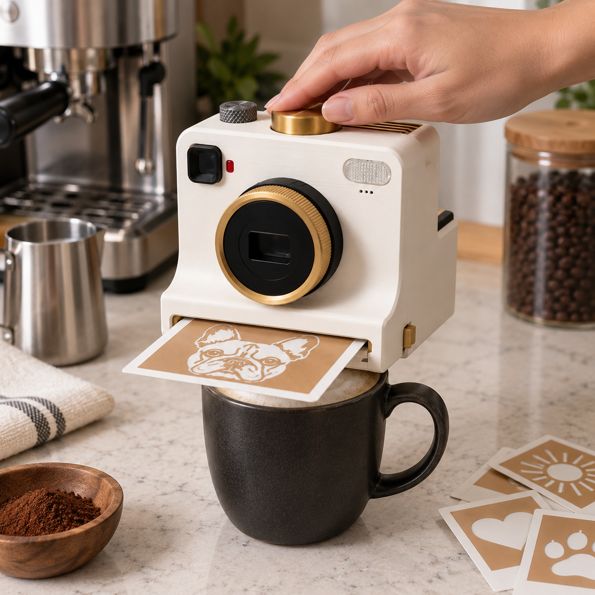BrewPrint Coffee Photo Printer + 12 Stencil Set PRE-ORDER
